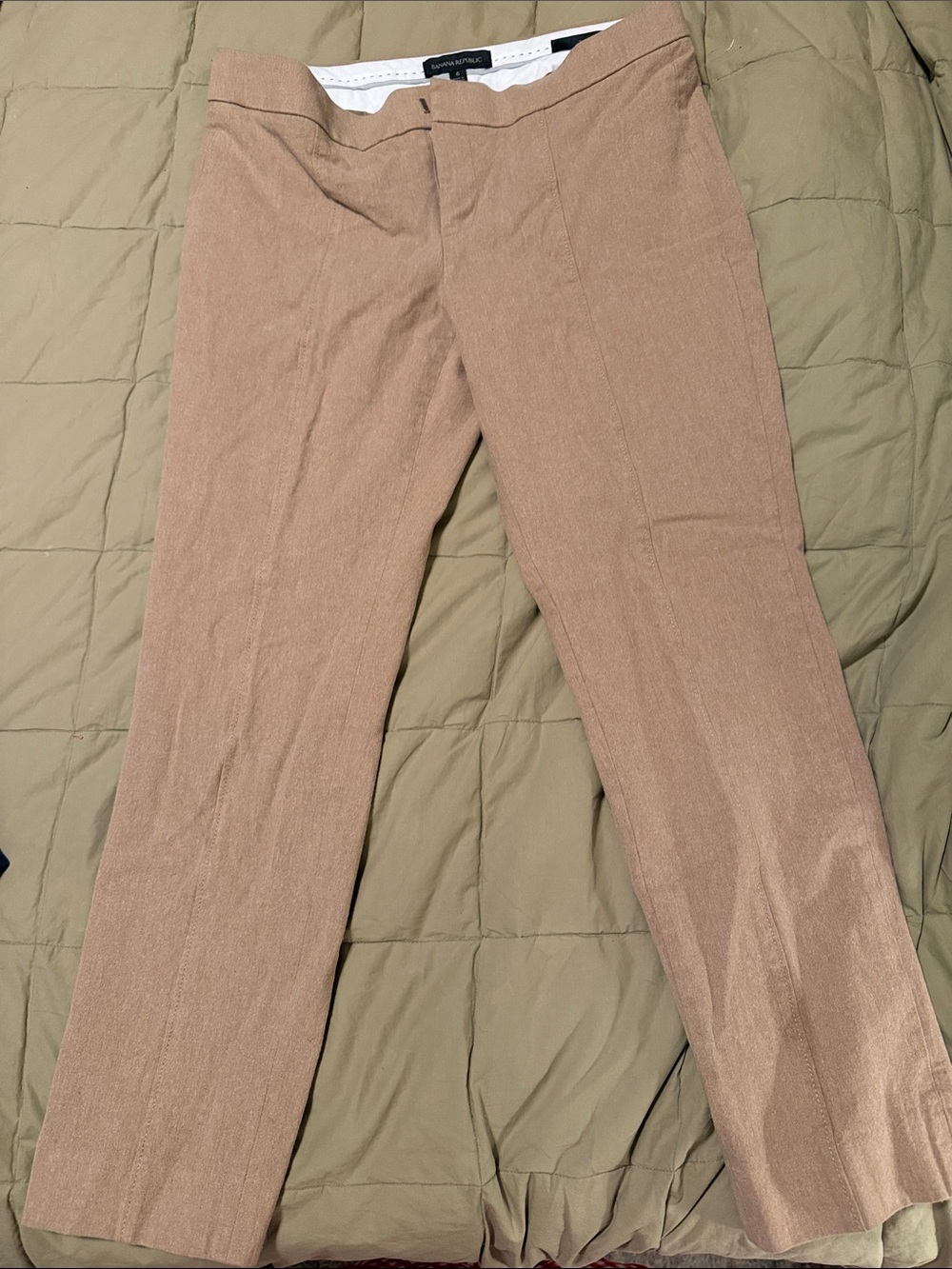 Banana Republic Women's Cropped Dress Pants in Light Brown
